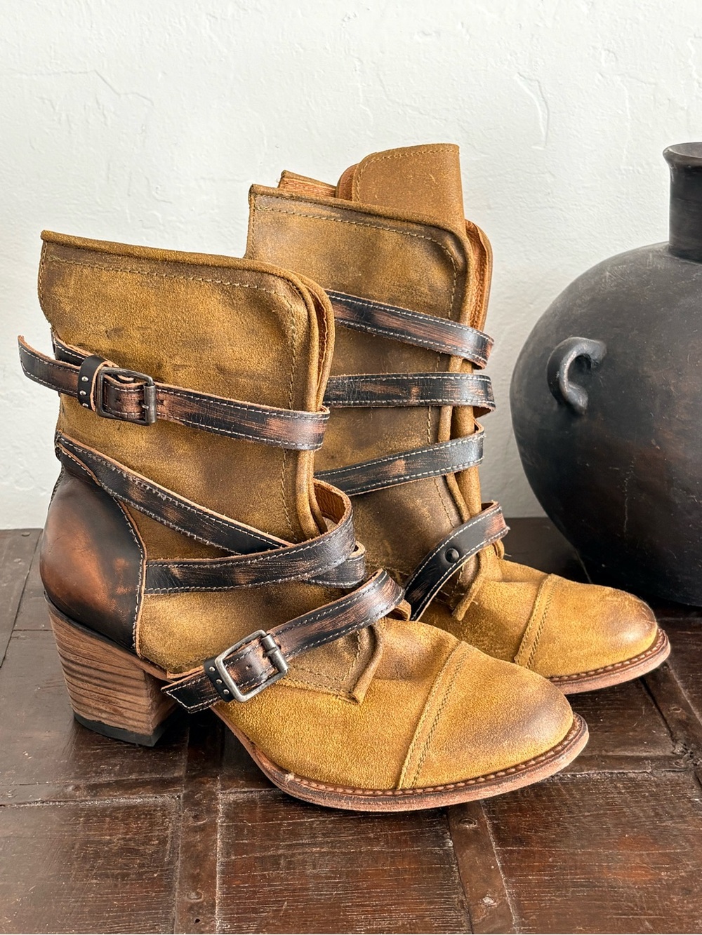 Freebird Steven Canyon Leather Booties - Size 11
